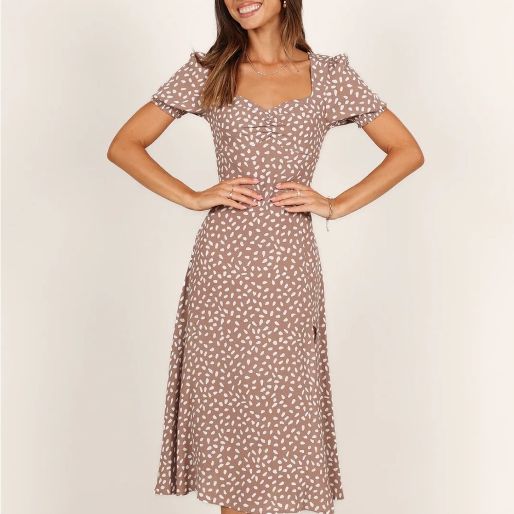 Petal & Pup FRANKLIN DRESS - MOCHA - Picture 2 of 10